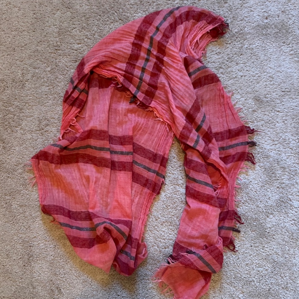 Eileen Fisher Scarf Pink Wool